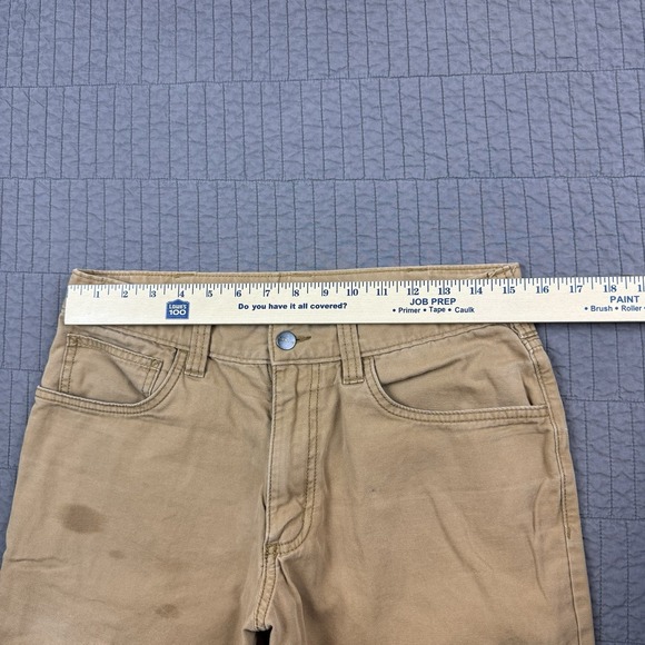 Carhartt Pants Men's 32x34 (31x32) Tan Rugged Relaxed Fit Utility Workwear - Picture 14 of 16